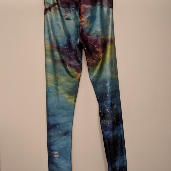 Rainbow Galaxy Space Leggings - Picture 2 of 3